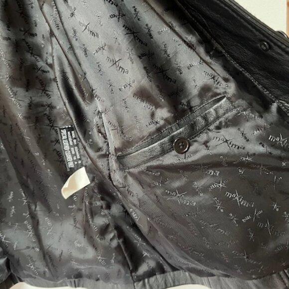 Wilsons Leather Maxima Black Womens Blazer Jacket - Picture 4 of 10